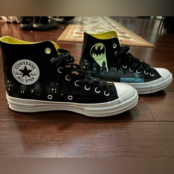 Converse Limited Edition China Town Glow in the Dark Batman Size 9 - Picture 4 of 9